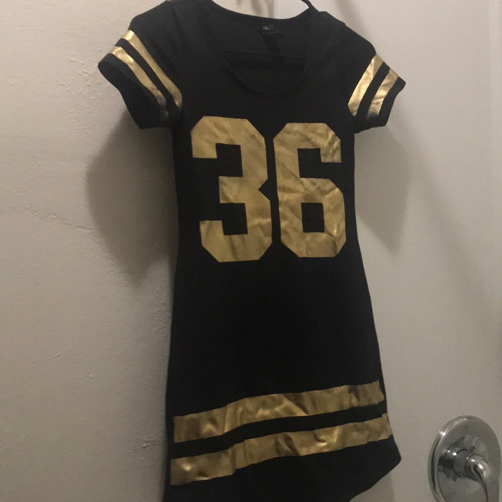 Black and gold dressed